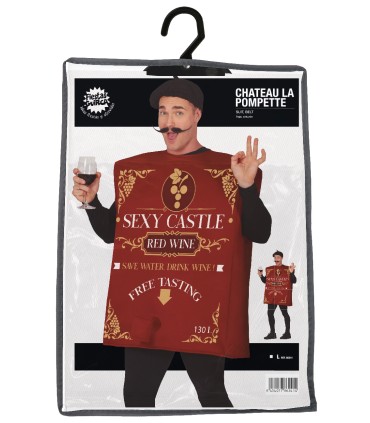 Disfraz de Cartón de Vino Talla L