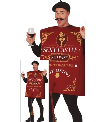 Disfraz de Cartón de Vino Talla L