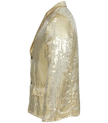 CHAQUETA LENTEJUELAS ORO ADULTO