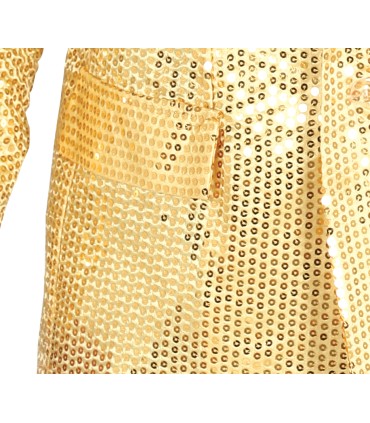 CHAQUETA LENTEJUELAS ORO ADULTO