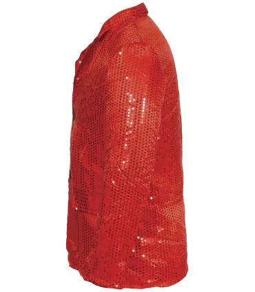 CHAQUETA LENTEJUELAS ROJA ADULTO