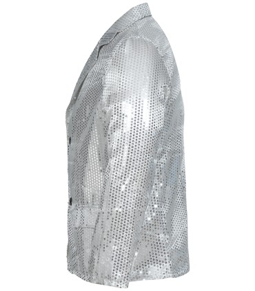 CHAQUETA LENTEJUELAS PLATA ADULTO