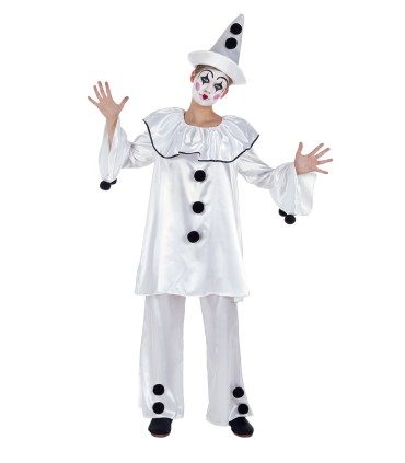 Disfraz de Payaso Pierrot Adulto