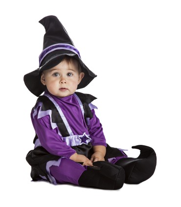 Disfraz de Bruja Morada Bebe
