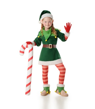 Disfraz de Elfa Dulce Infantil para Navidad | Megafiesta
