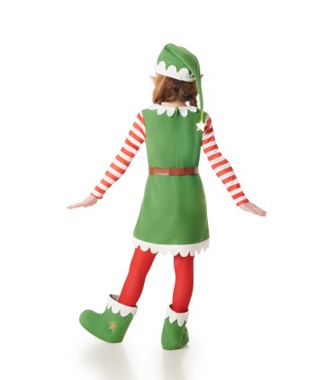Disfraz de Elfa Estrellas Infantil para Navidad | Megafiesta