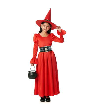 Disfraz de Bruja Roja Corse Infantil | Megafiesta