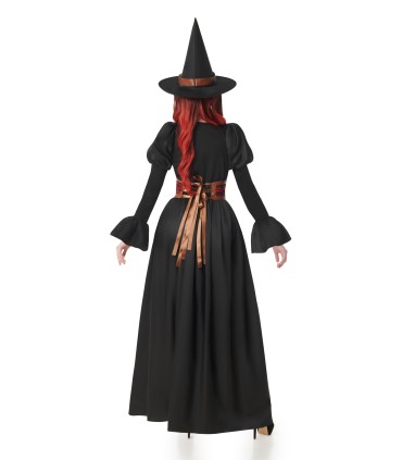 Disfraz de Bruja Vestido Negro Mujer Adulta | Megafiesta