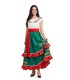 Disfraz de Mexicana Falda Verde Mujer Adulta | Megafiesta