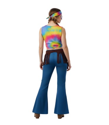 Disfraz de Hippie Mujer Psicodelica Adulta | Megafiesta