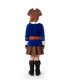 Disfraz de Pirata Niña Chaqueta Azul Infantil | Megafiesta