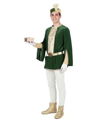 Disfraz de Paje Camisa Verde Hombre… | Navidad | Megafiesta