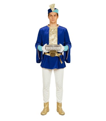 Disfraz de Paje Camisa Azul Hombre A… | Navidad | Megafiesta