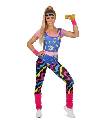 Disfraz Aerobic años 80 Mujer Adulta | Megafiesta