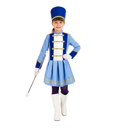 Disfraz de Majorette Niña Azul Infantil | Megafiesta