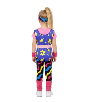 Disfraz de Aerobic de los 80 Niña Infantil | Megafiesta