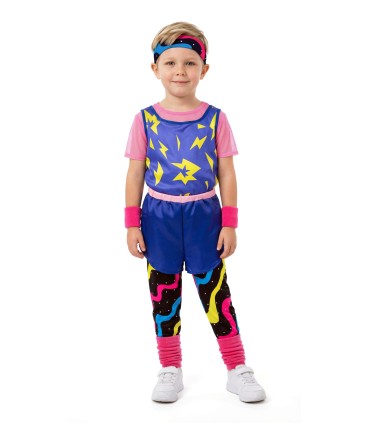 Disfraz de Aerobic de los 80 Niño Infantil | Megafiesta