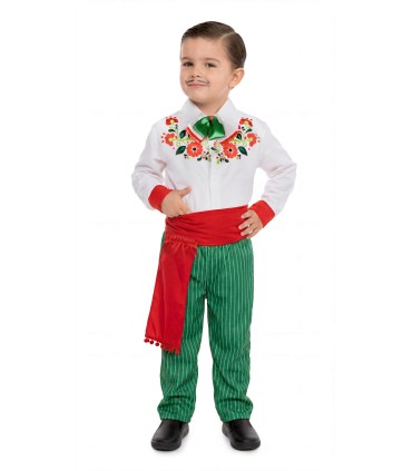 Disfraz de Mexicano Pantalon Verde Infantil | Megafiesta
