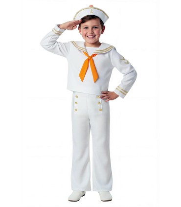 Disfraz de Marinero Blanco Infantil Unisex | Megafiesta