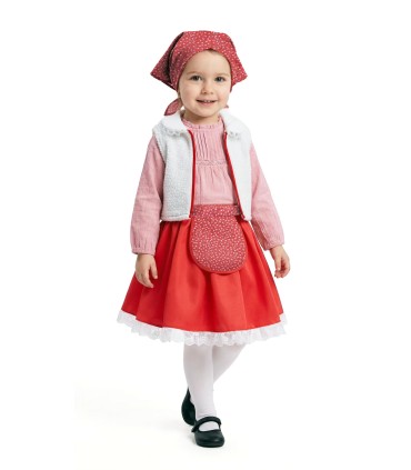 Disfraz de Pastora Rojo Sofia Infant… | Navidad | Megafiesta