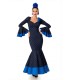 Disfraz de Flamenca Lunares Azul Mujer Adulta | Megafiesta