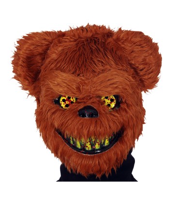 Mascara Oso Terror con Pelo, PVC | Halloween | Megafiesta