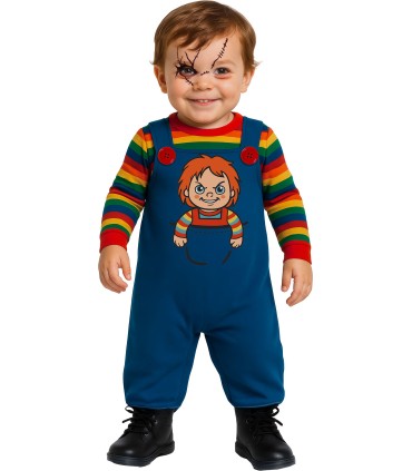 Disfraz de Muñeco Diabolico Bebe para Halloween | Megafiesta
