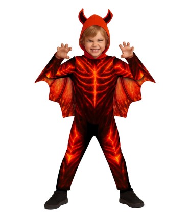 Disfraz de Demonio Estampado con Capucha | Megafiesta
