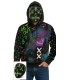 GRAFFITI SUDADERA CON CAPUCHA Y CARETA T-L(52-… | Megafiesta