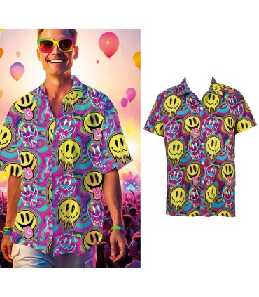 Camisa Acid Adulto | Megafiesta