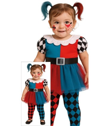 DISFRAZ DE BEBE HARLEQUIN para Halloween | Megafiesta