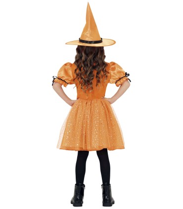 DISFRAZ DE BRUJA CALABAZA INFANTIL | Megafiesta