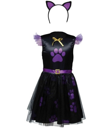 DISFRAZ DE GATITA PURPURA INFANTIL | Megafiesta