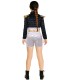 Chica pop-star chaqueta negra | Megafiesta