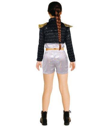 Chica pop-star chaqueta negra | Megafiesta