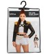 Chica pop-star chaqueta negra | Megafiesta