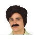 Peluca Narcotraficante con Bigote en Caja | Megafiesta