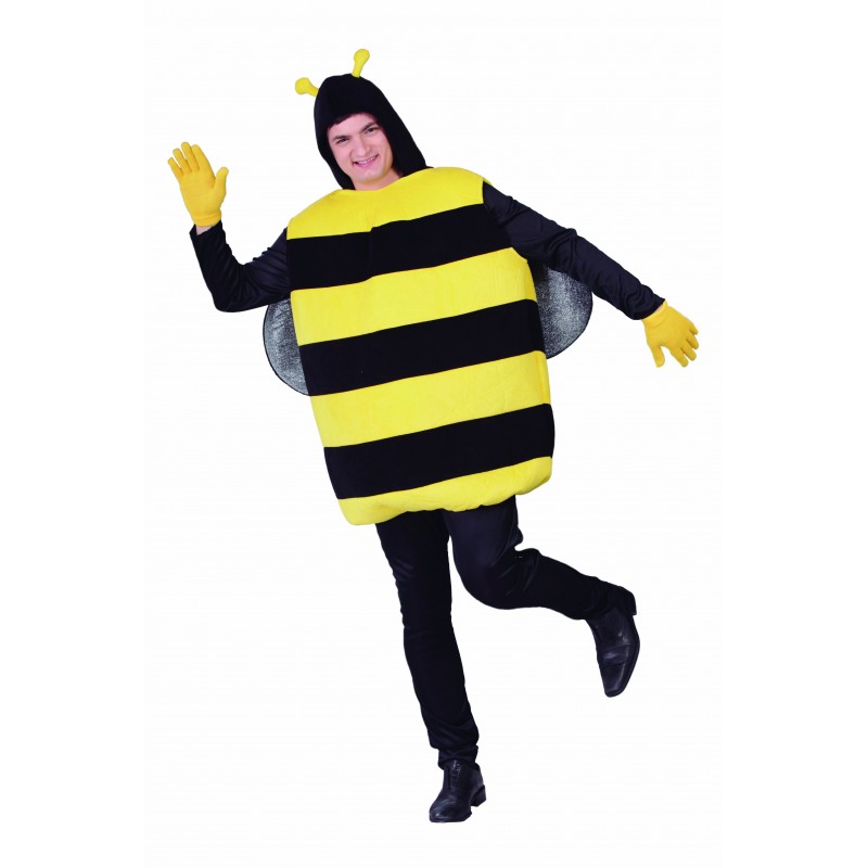 Человек в костюме пчелы