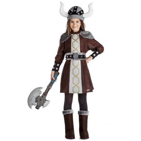 Disfraz de Vikinga Niña