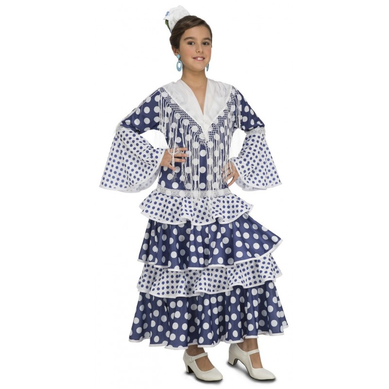 Disfraz de Flamenca Guadalquivir Turquesa