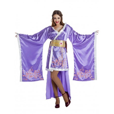 DISFRAZ GEISHA LILA TALLA M/L