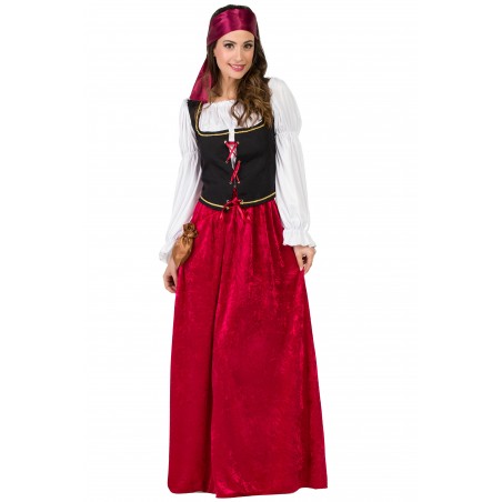 Disfraz de Mesonera Medieval Terciopelo