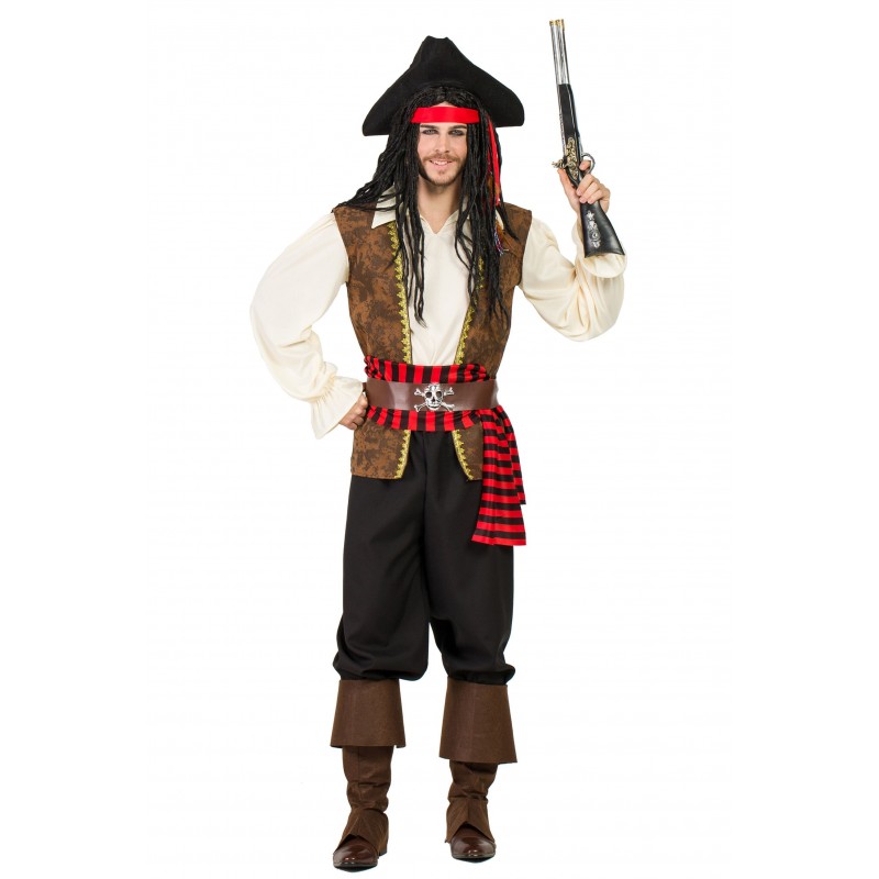 auxiliar Recitar Facturable Disfraz de Pirata Hombre