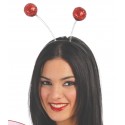Diadema Bolas Escarcha Roja